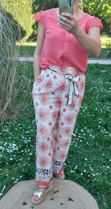 Blouse corail