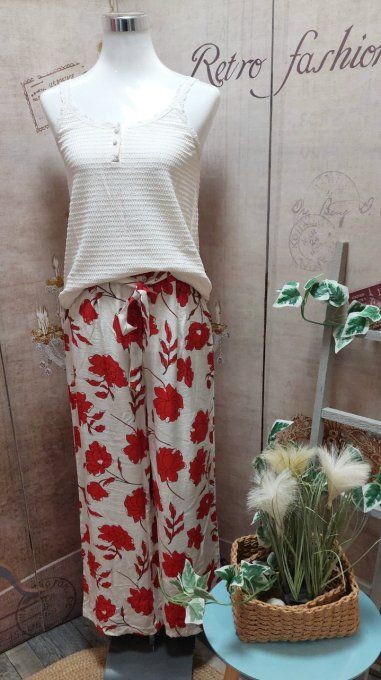 Pantalon coquelicot 