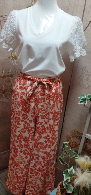 Pantalon corail