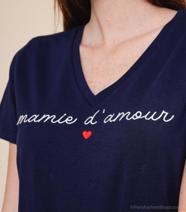 Mamie d'amour bleu marine