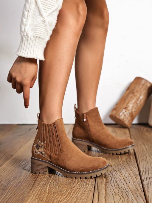Bottines camel