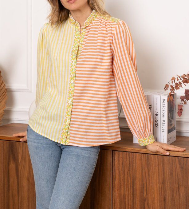 Chemise bicolors