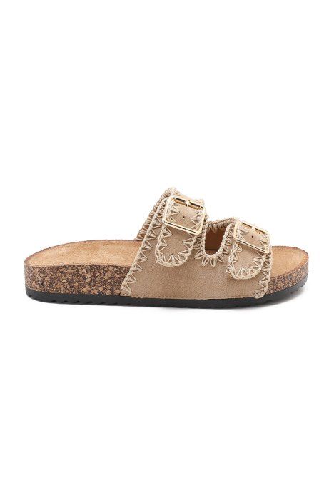 Mules taupe
